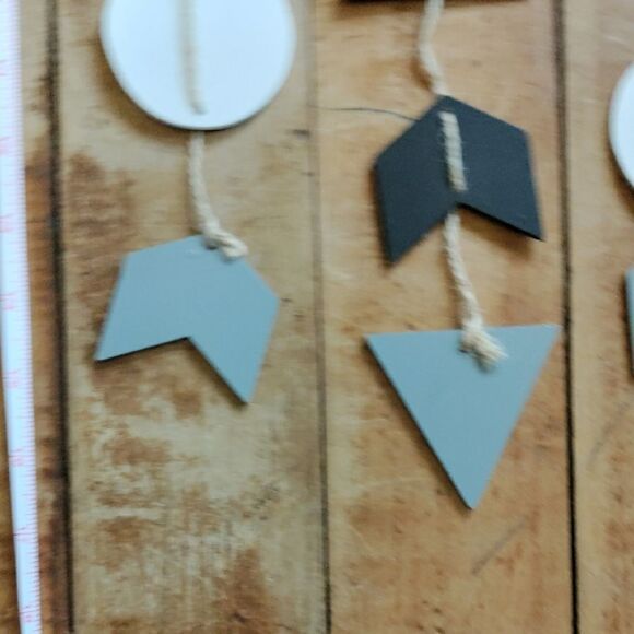 Rustic Gray and White Wall Hanging Decor Distressed Outdoor Camping Boys Room - Picture 6 of 8